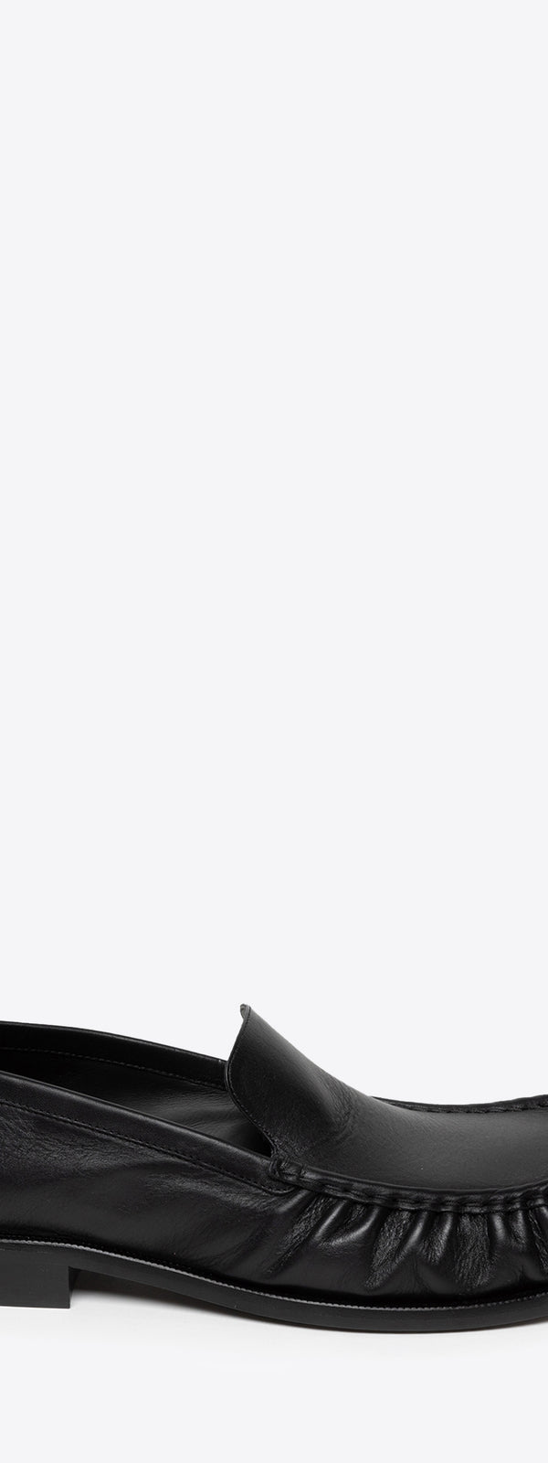 dries van noten Leather loafers BLACK