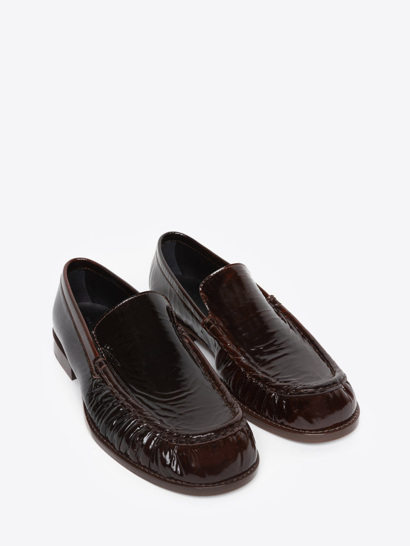 Dries Van Noten Leather Loafers DARK BROWN