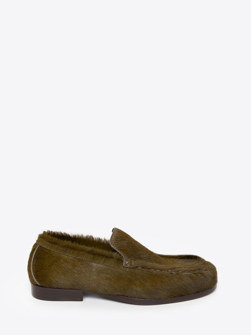 Dries Van Noten Leather Loafers PISTACHE