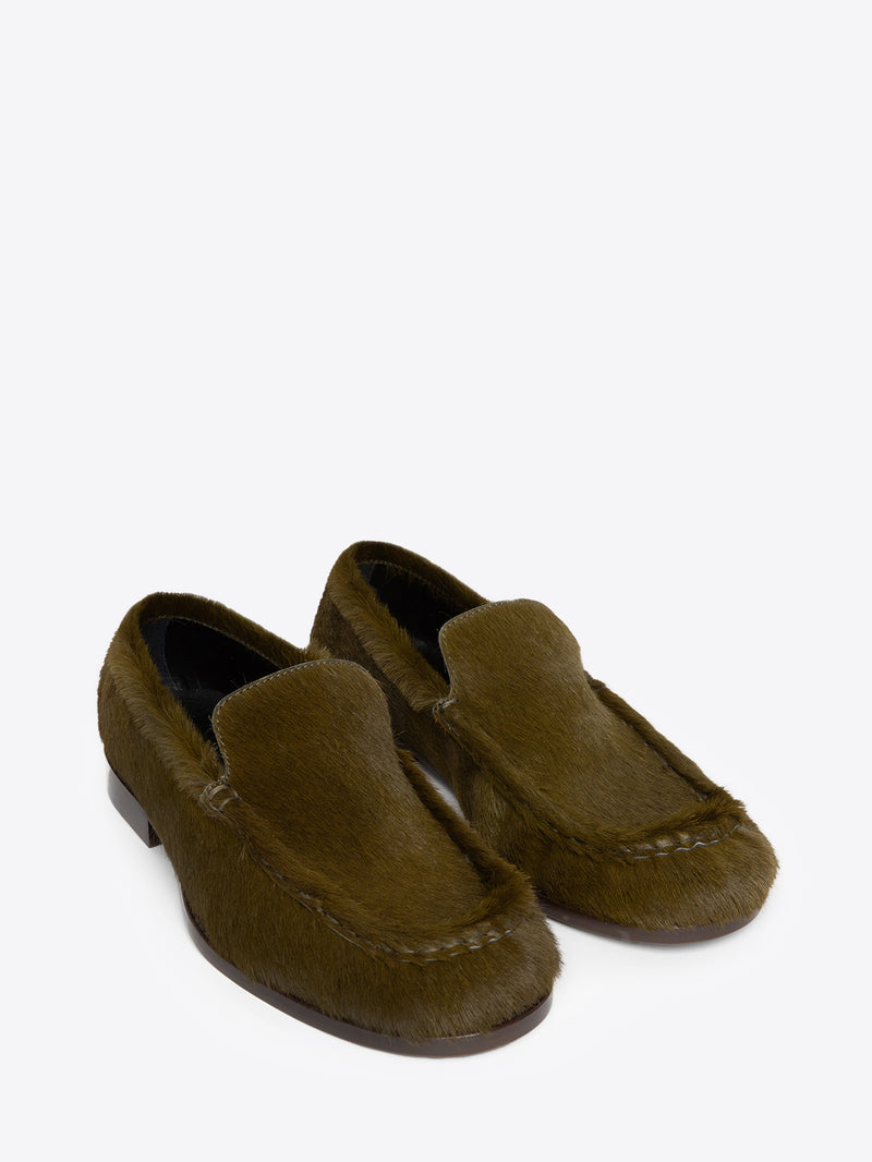 Dries Van Noten Leather Loafers PISTACHE
