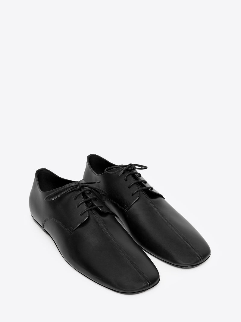 Dries Van Noten Leather Oxford Shoes BLACK