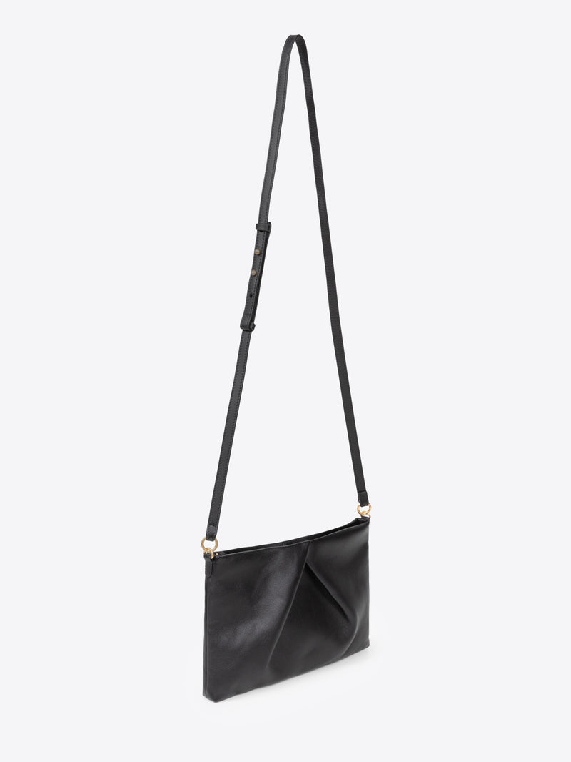Dries Van Noten Leather Pouch Bag Black