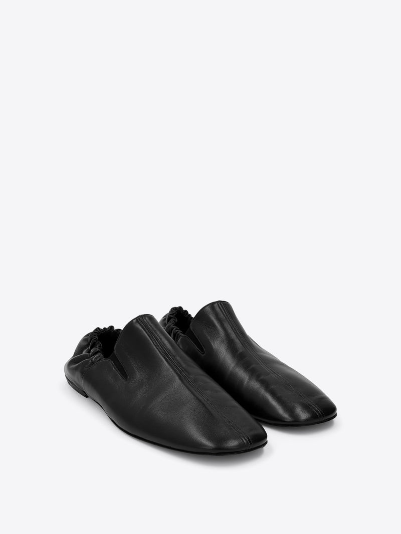 Dries Van Noten Leather Slippers Black