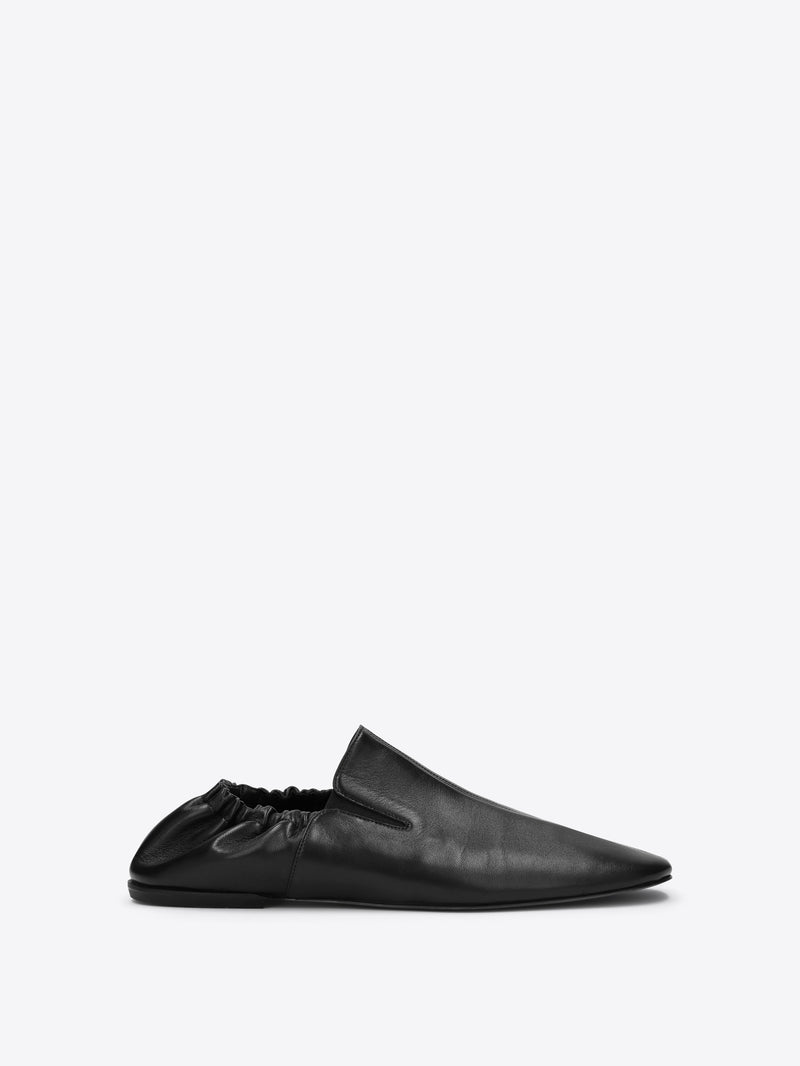 Dries Van Noten Leather Slippers Black