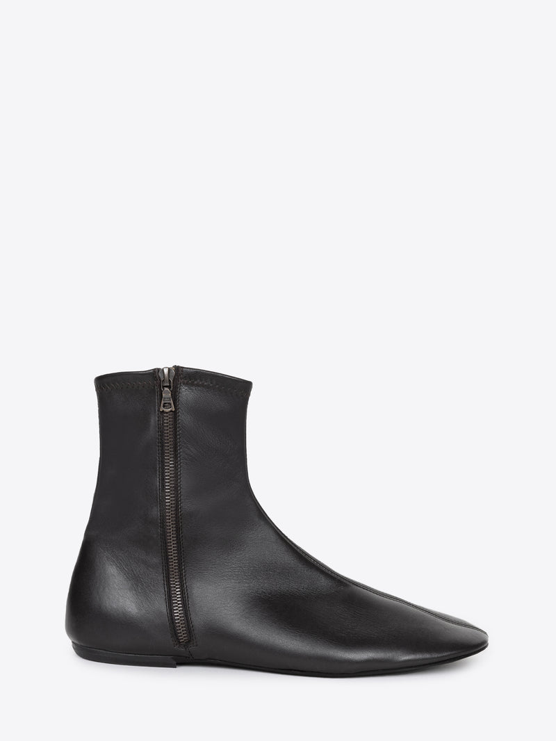 Dries Van Noten Leather Sock Boots Black