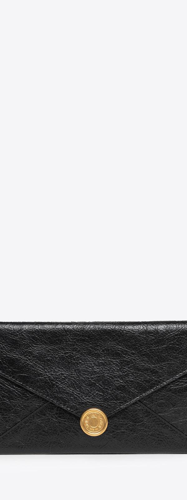 dries van noten Leather wallet BLACK