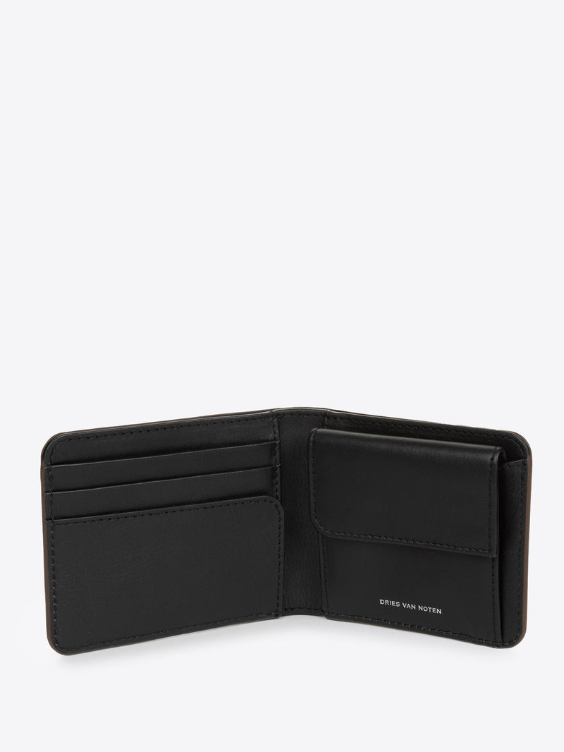Dries Van Noten Leather Wallet OLIVE
