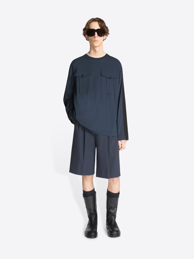 Dries Van Noten Long Sleeve Tee NAVY