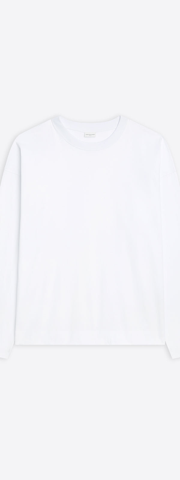dries van noten Long sleeve tee white