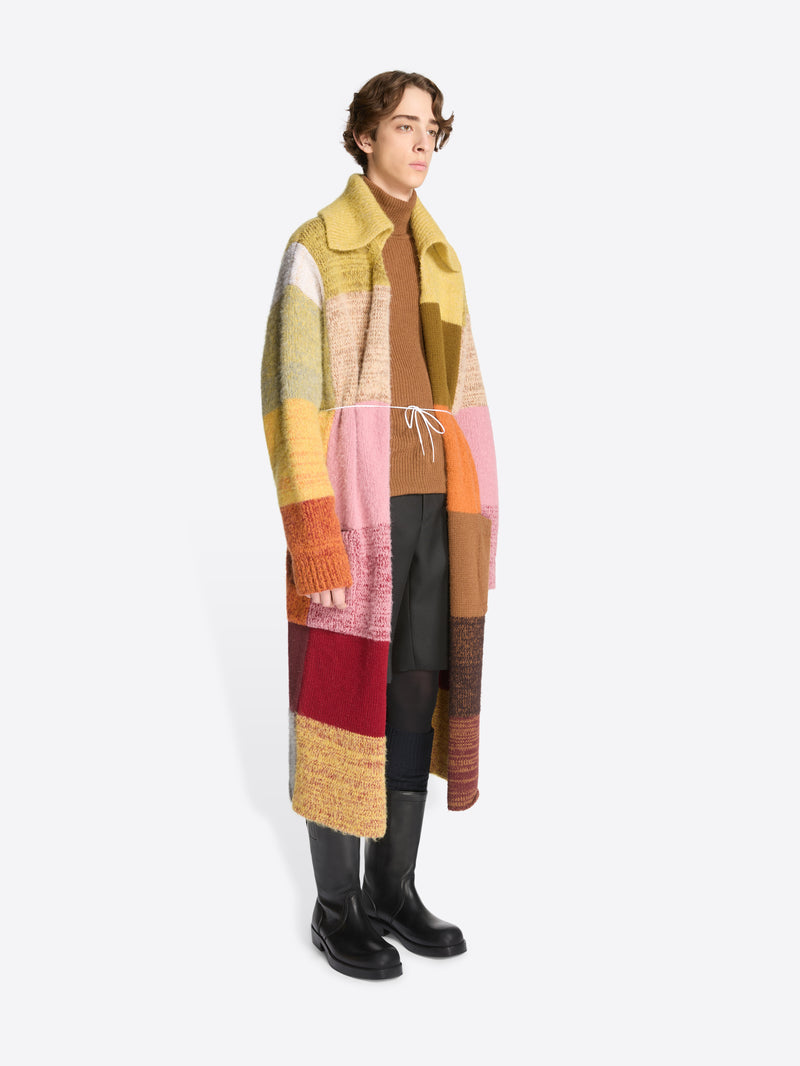 Dries Van Noten Long Wool Cardigan MUSTARD