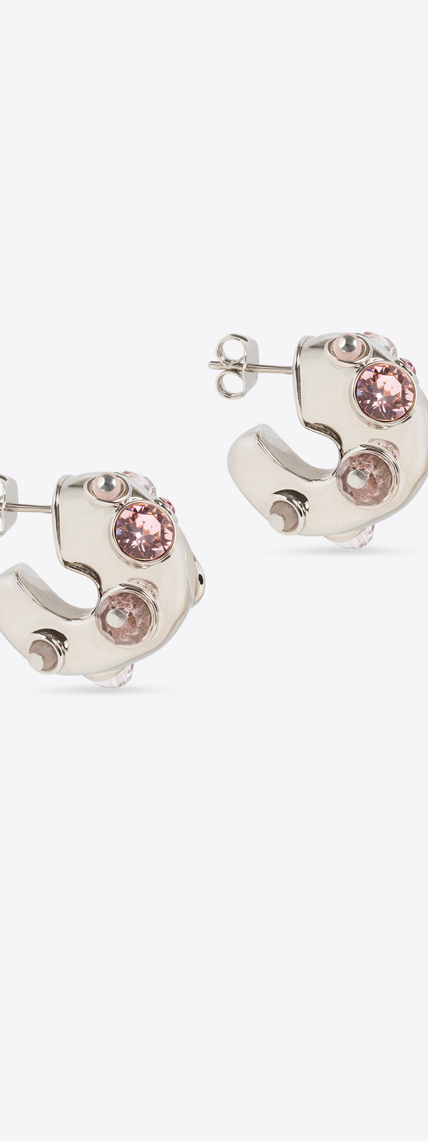 dries van noten Loop earrings pink