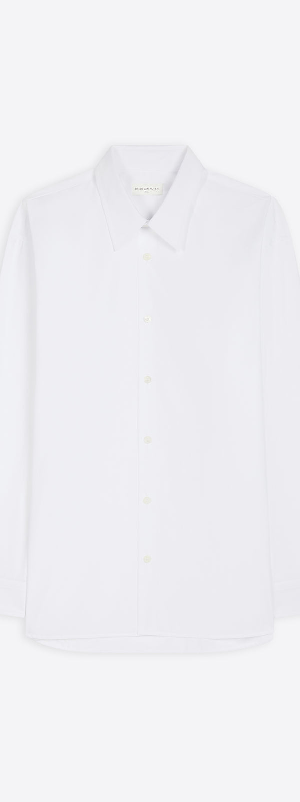 dries van noten Loose cotton shirt white