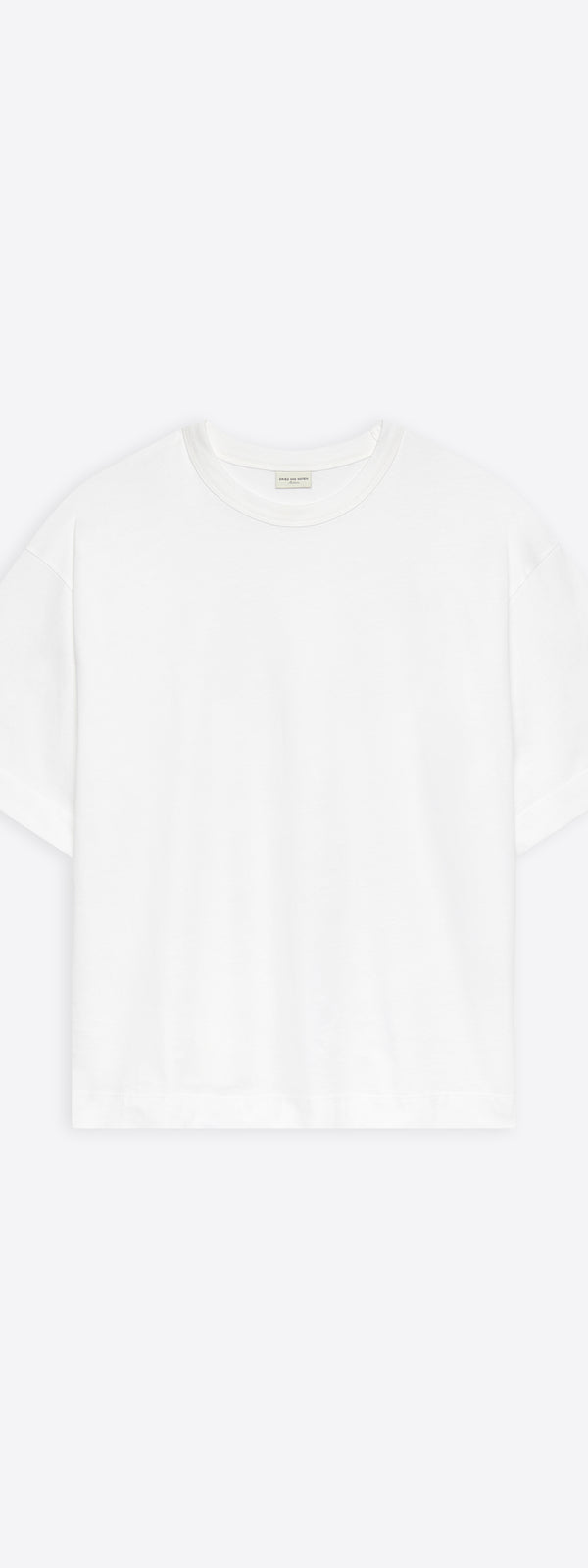 dries van noten Loose cotton tee WHITE