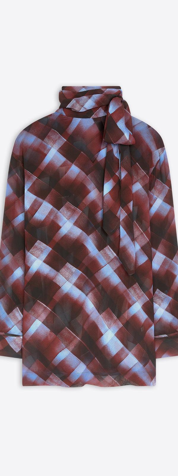 dries van noten Loose fit blouse BURGUNDY