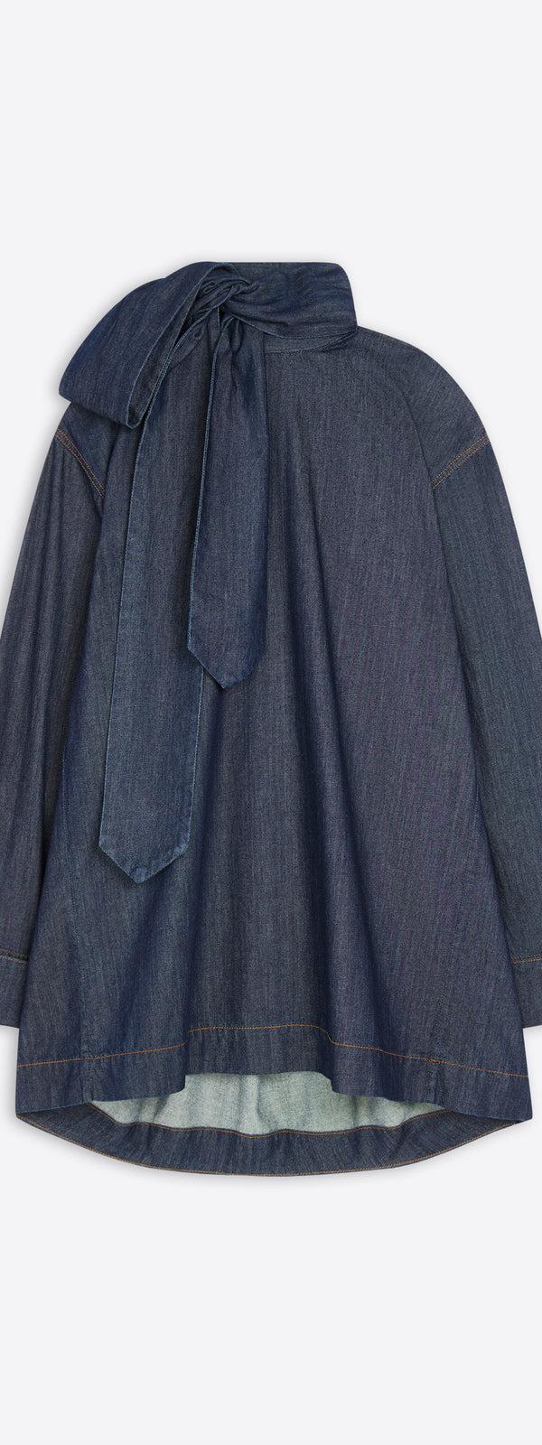 dries van noten Loose fit denim blouse INDIGO