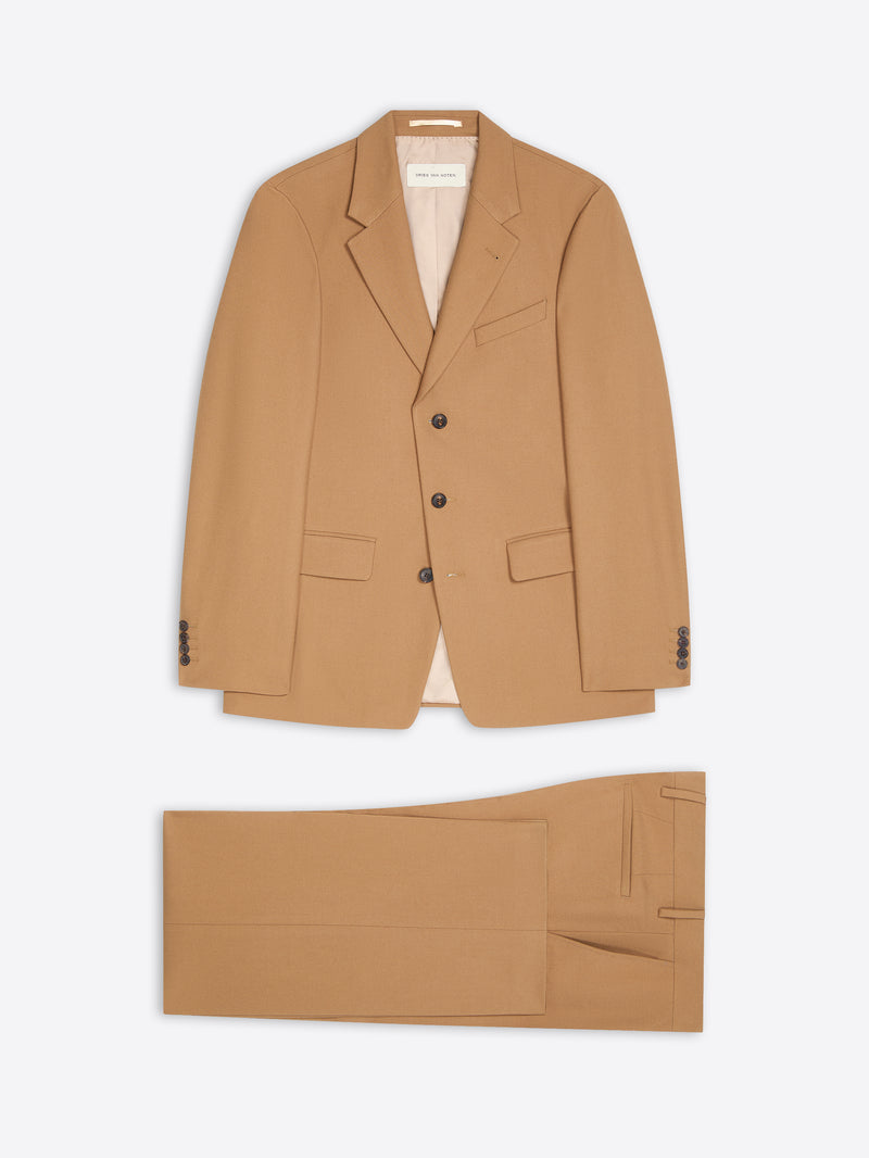 Dries Van Noten Loose Fit Suit TAN
