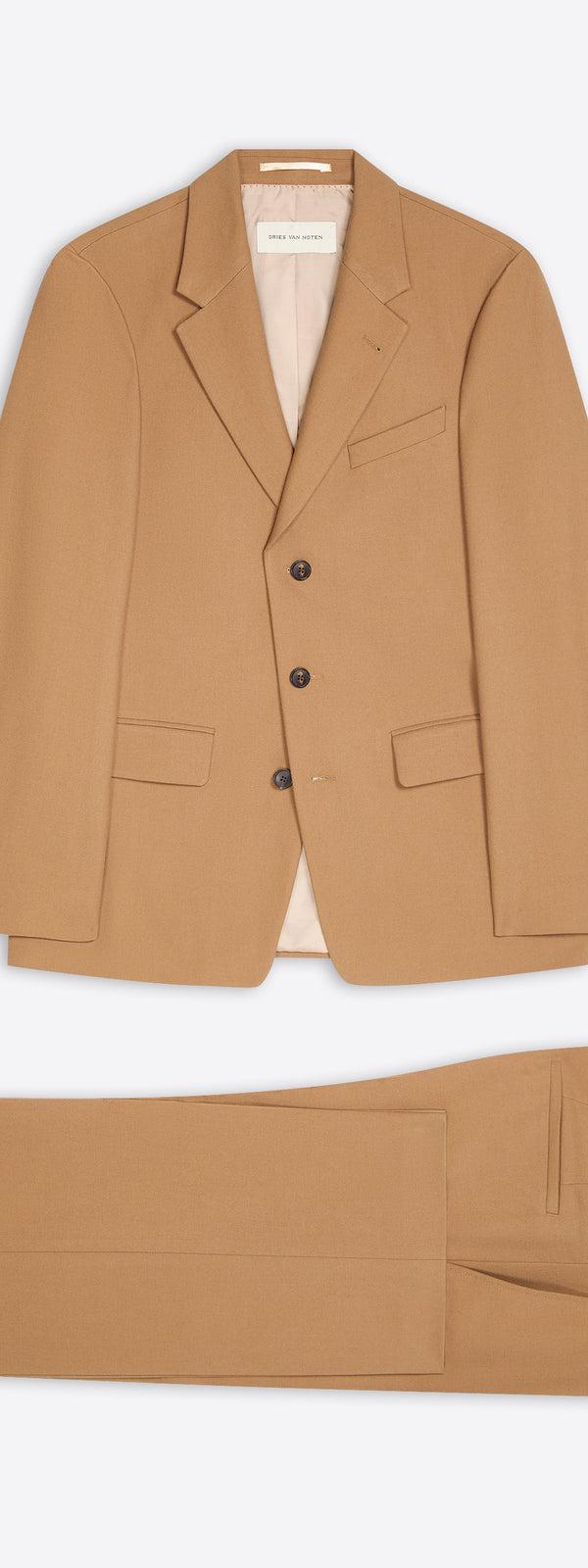 dries van noten Loose fit suit TAN