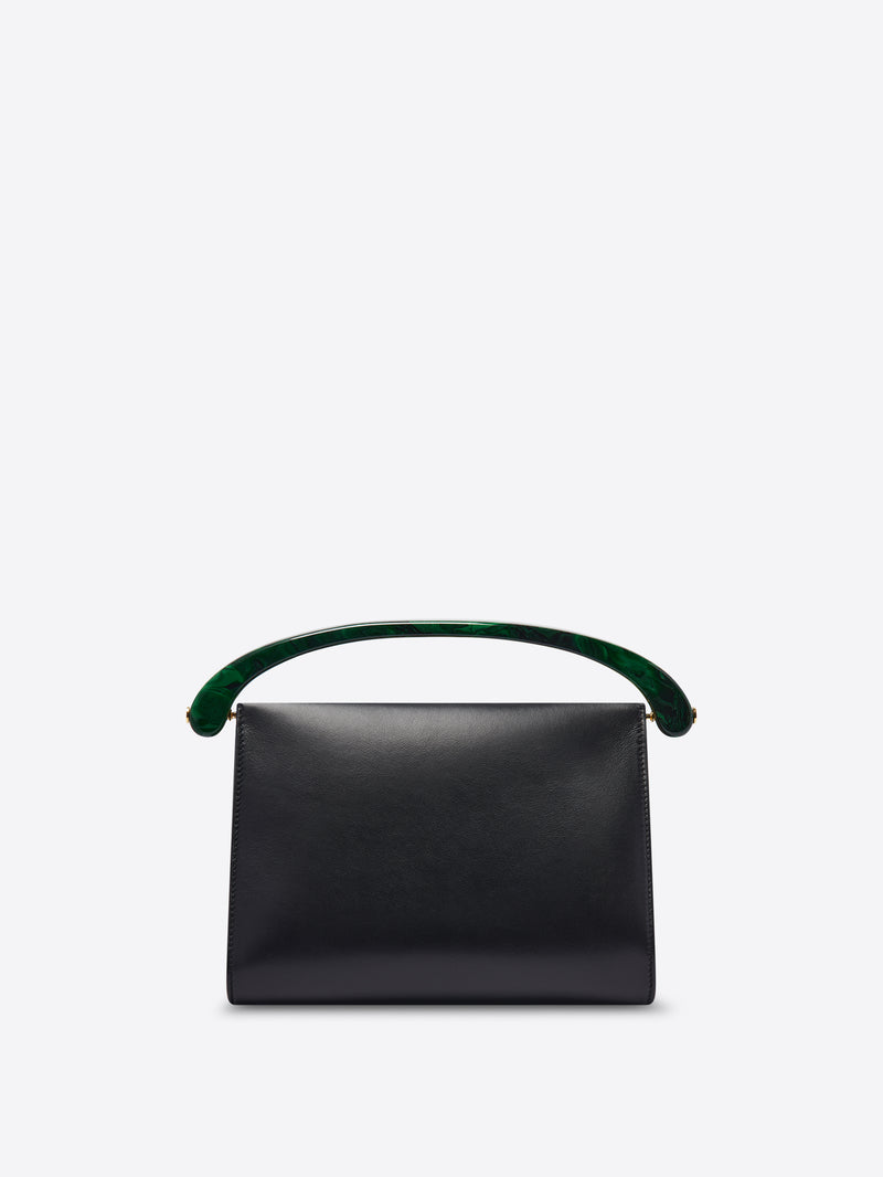 Dries Van Noten Medium Leather Bag Black