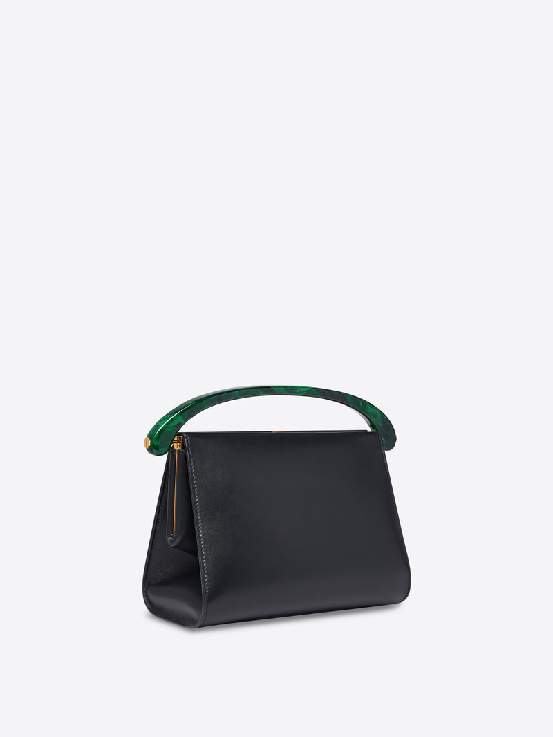 Dries Van Noten Medium Leather Bag Black