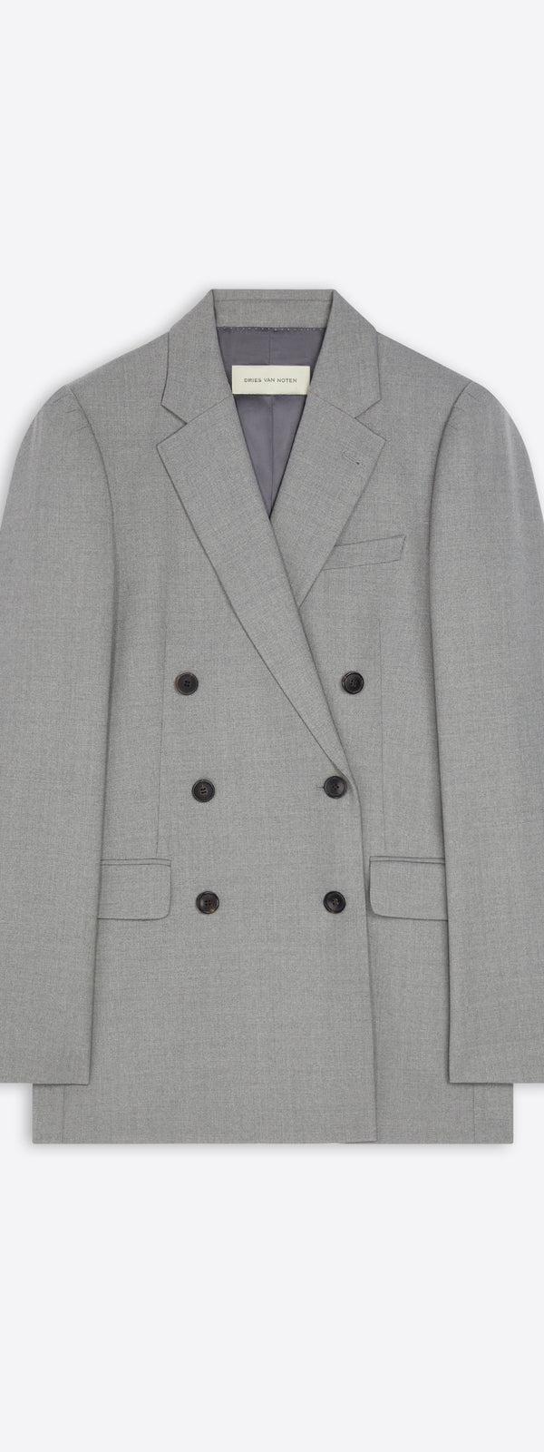 dries van noten Merino wool blazer GREY