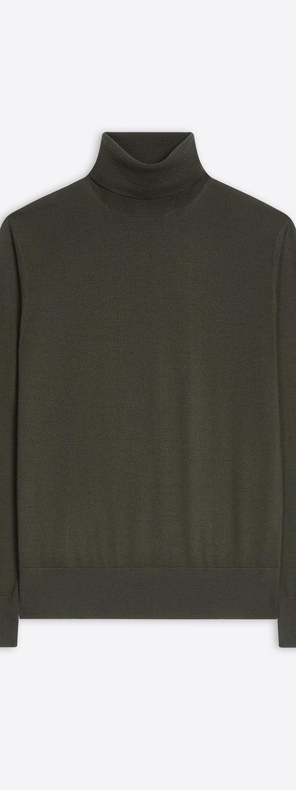dries van noten Merino wool sweater DARK KHAKI