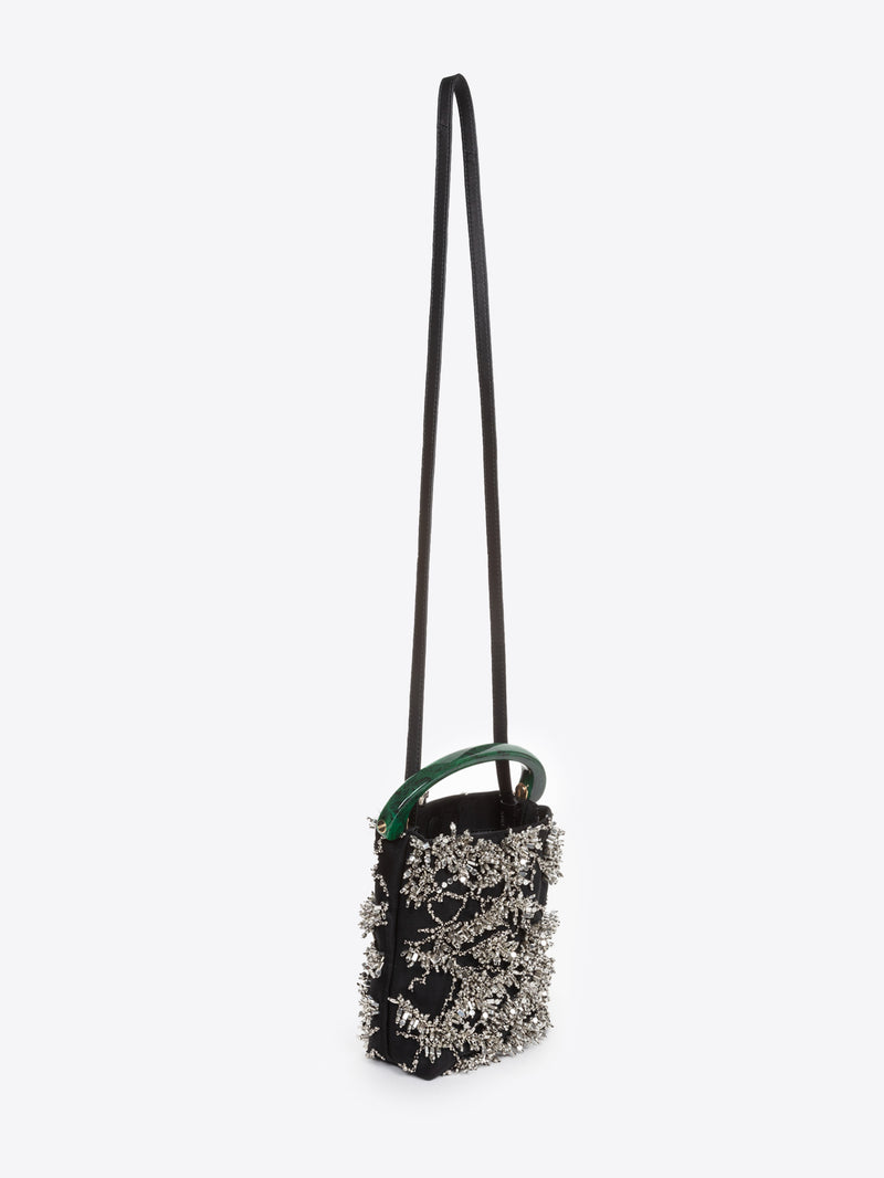 Dries Van Noten Micro Leather Bag Black