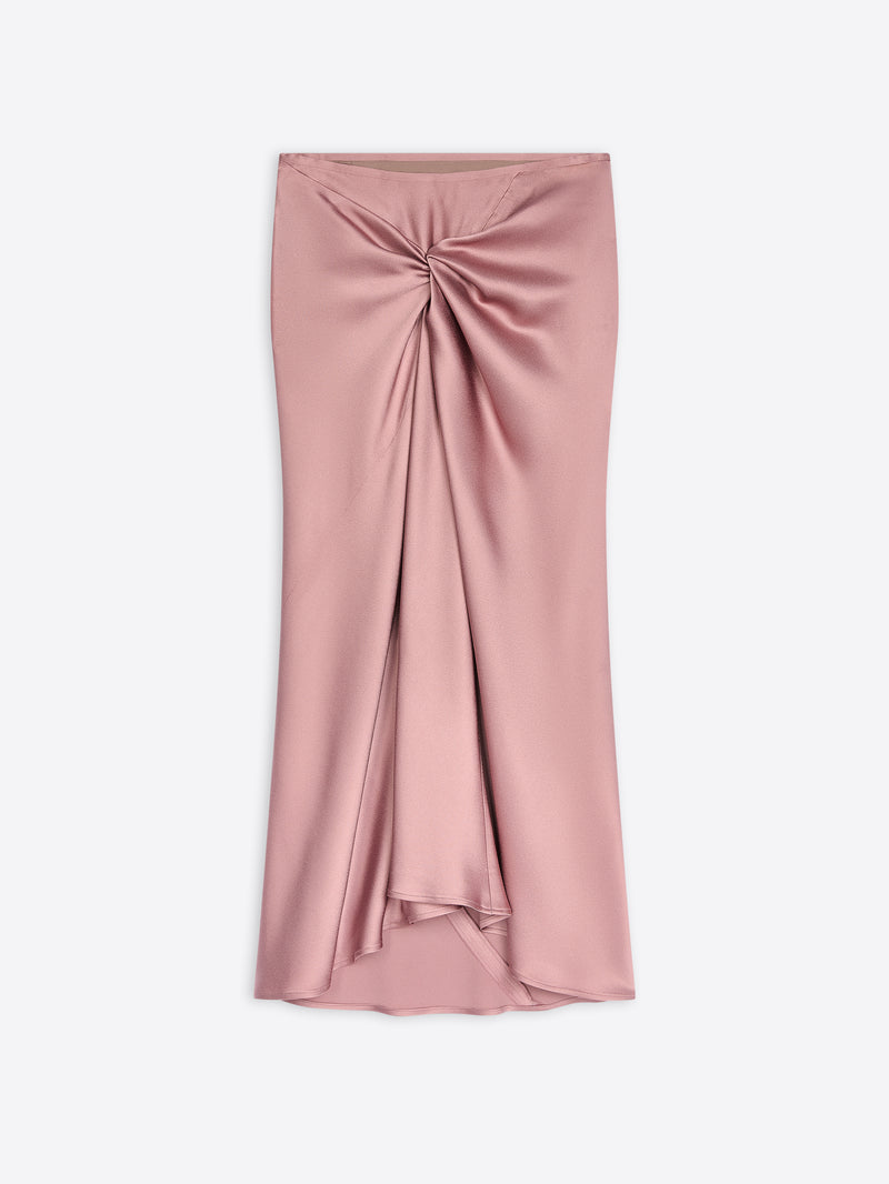 Dries Van Noten Midi Draped Skirt OLD ROSE
