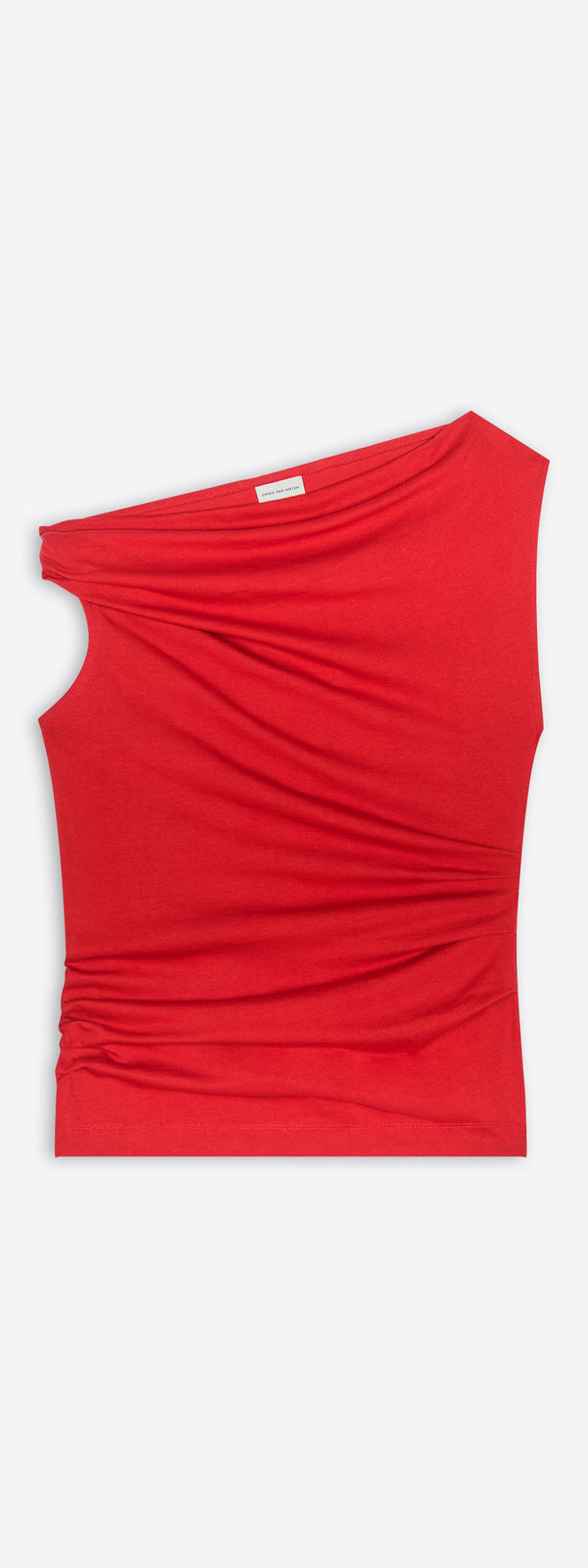 dries van noten Off-shoulder jersey top red