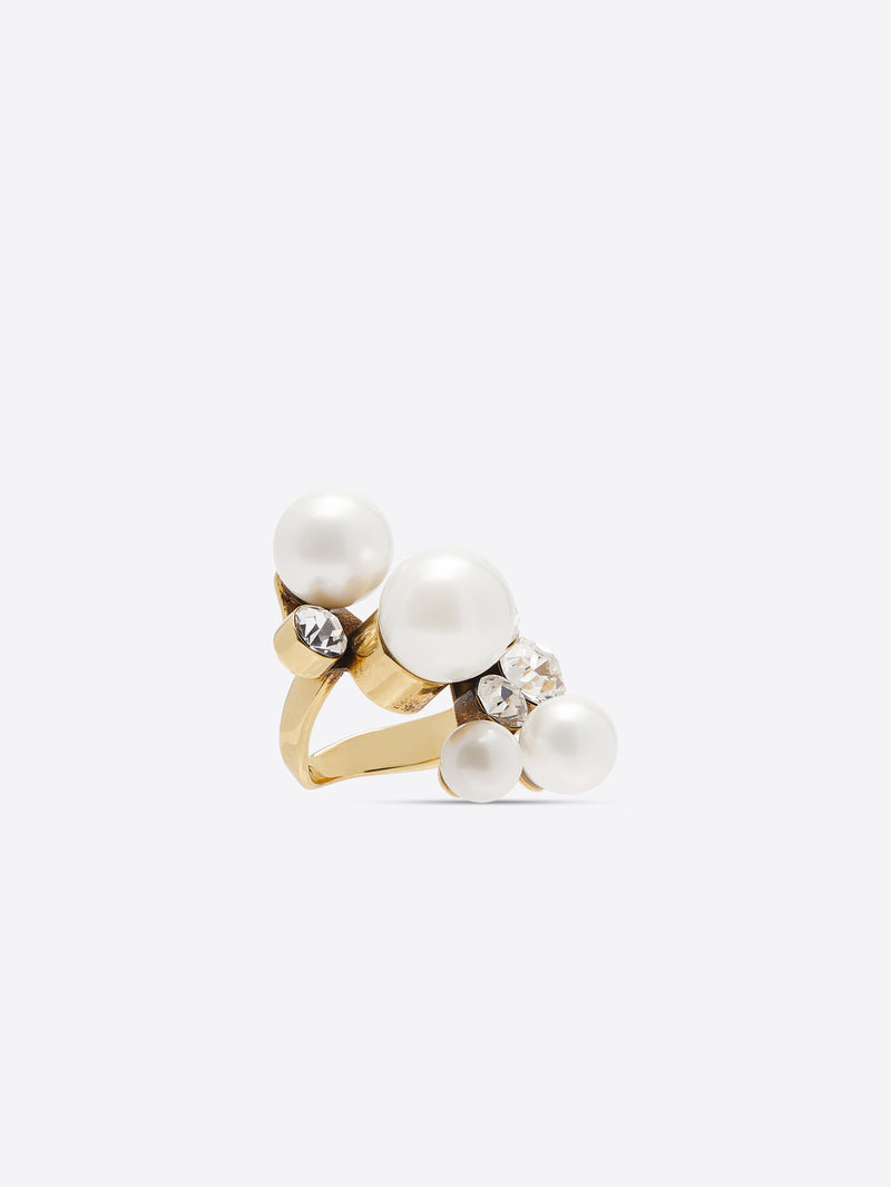 Dries Van Noten Ornamented Ring Gold