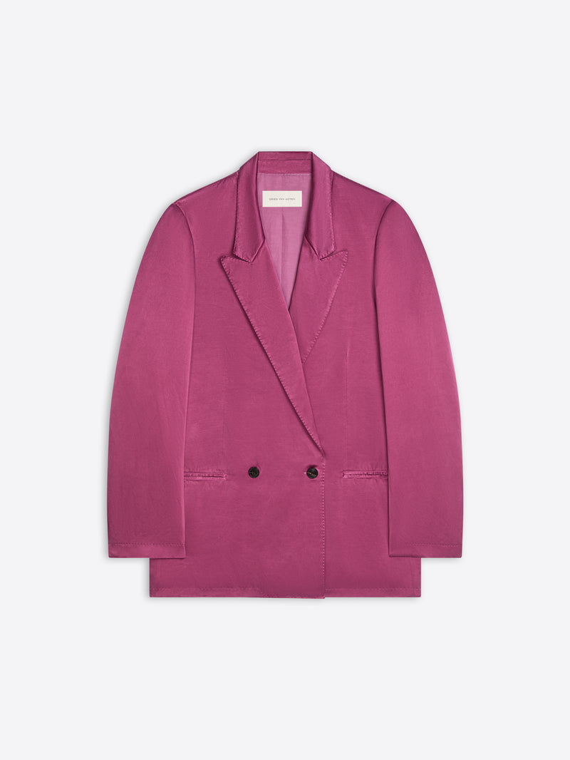 Dries Van Noten Overdyed Blazer RASPBERRY