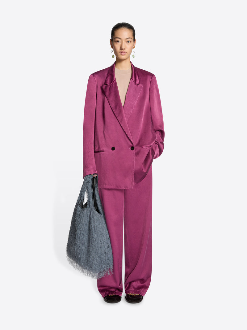 Dries Van Noten Overdyed Blazer RASPBERRY