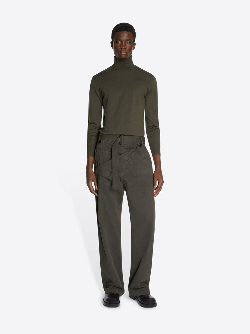 Dries Van Noten Overdyed Sailor Pants DARK GREY