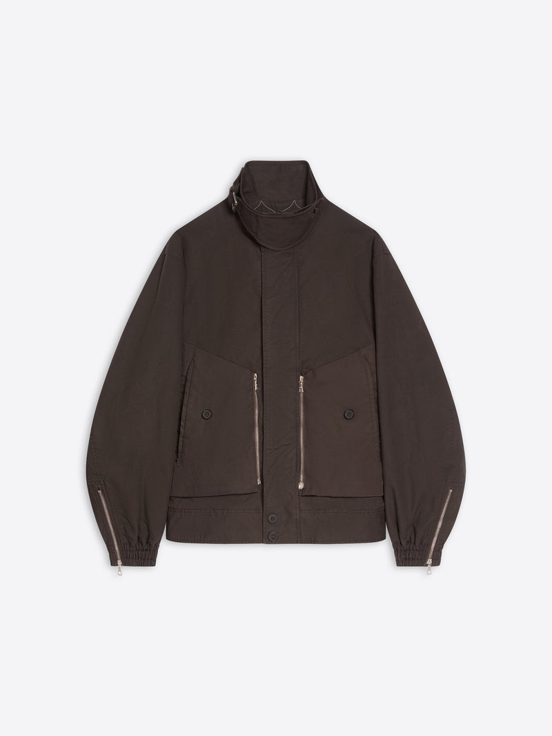 Dries Van Noten Overdyed Shell Jacket BROWN