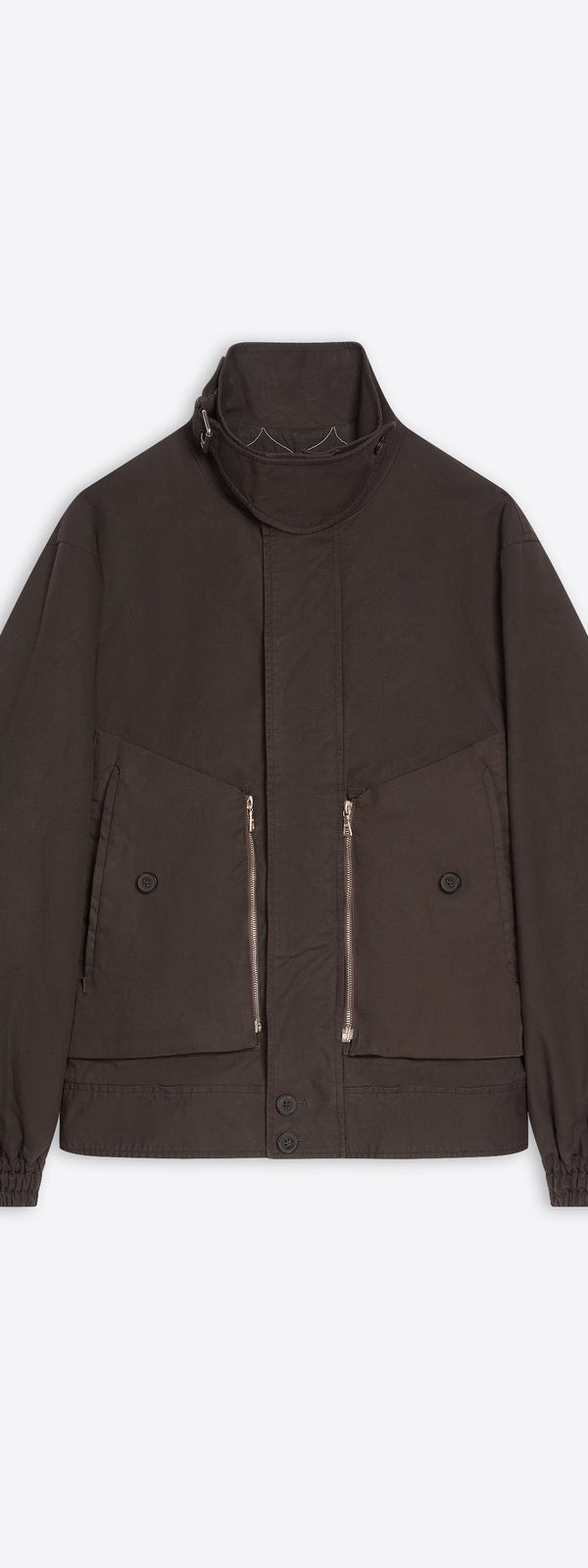 dries van noten Overdyed shell jacket BROWN