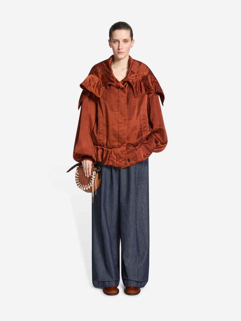 Dries Van Noten Overdyed Short Parka RUST