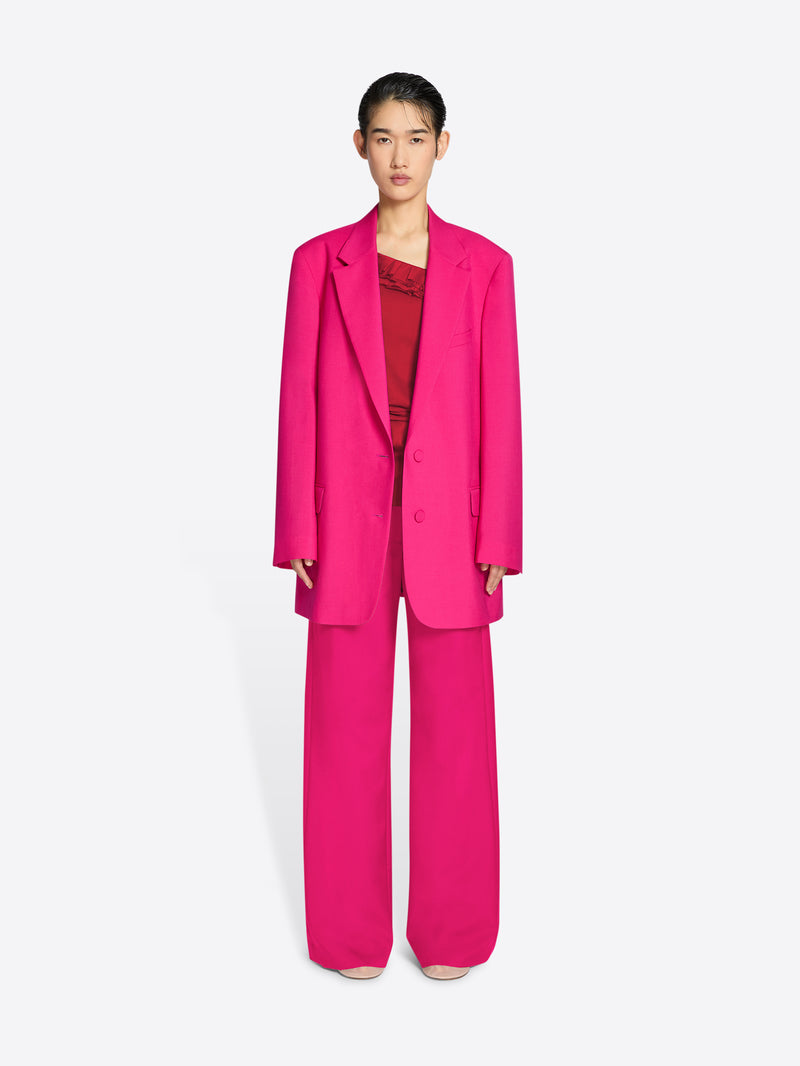 Dries Van Noten Oversized Blazer Fuchsia