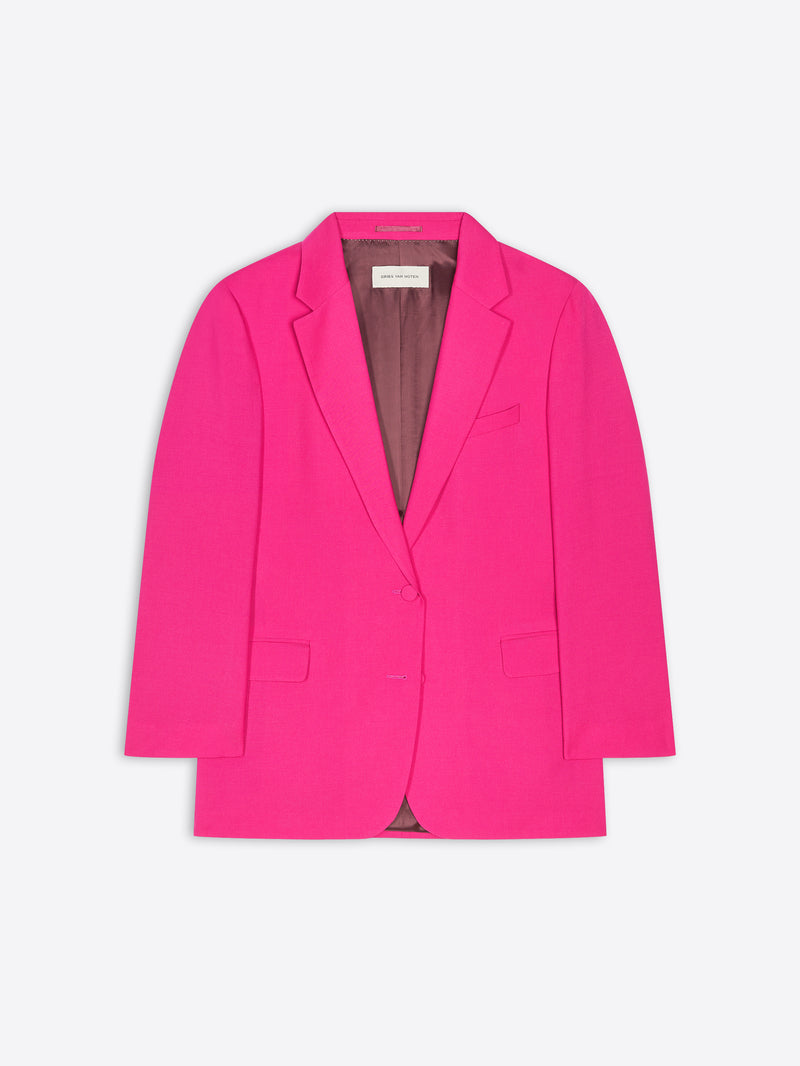 dries van noten Oversized blazer fuchsia