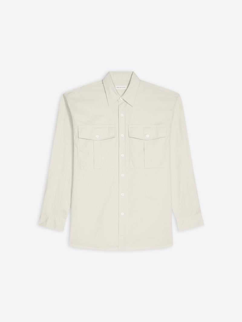 Dries Van Noten Oversized Cotton Shirt BEIGE