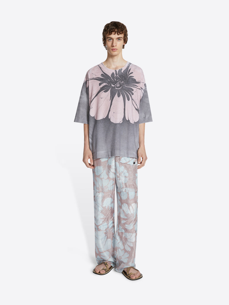 Dries Van Noten Oversized Cotton Tee Dessin A
