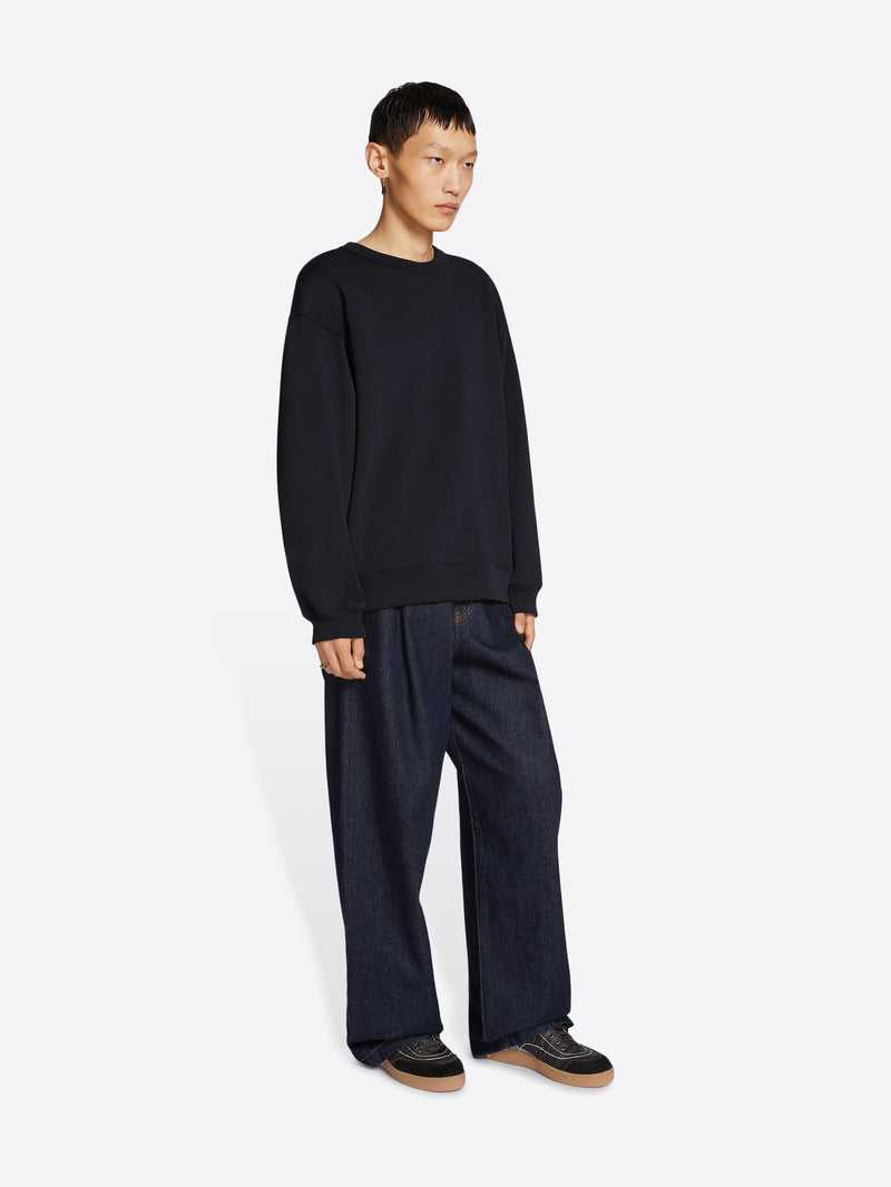 Dries Van Noten Oversized Sweatshirt Navy
