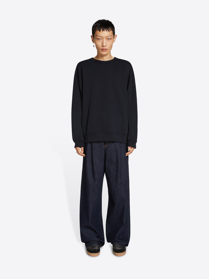 Dries Van Noten Oversized Sweatshirt Navy