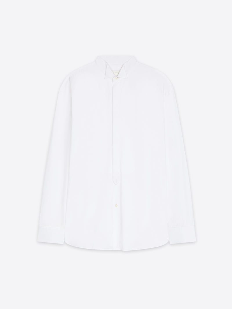 Dries Van Noten Oversized Tuxedo Shirt WHITE