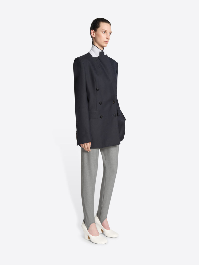 Dries Van Noten Oversized Wool Blazer NAVY