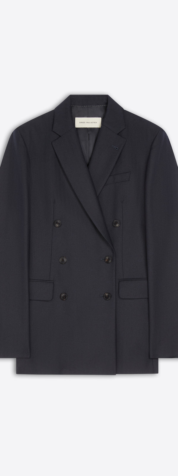 dries van noten Oversized wool blazer NAVY