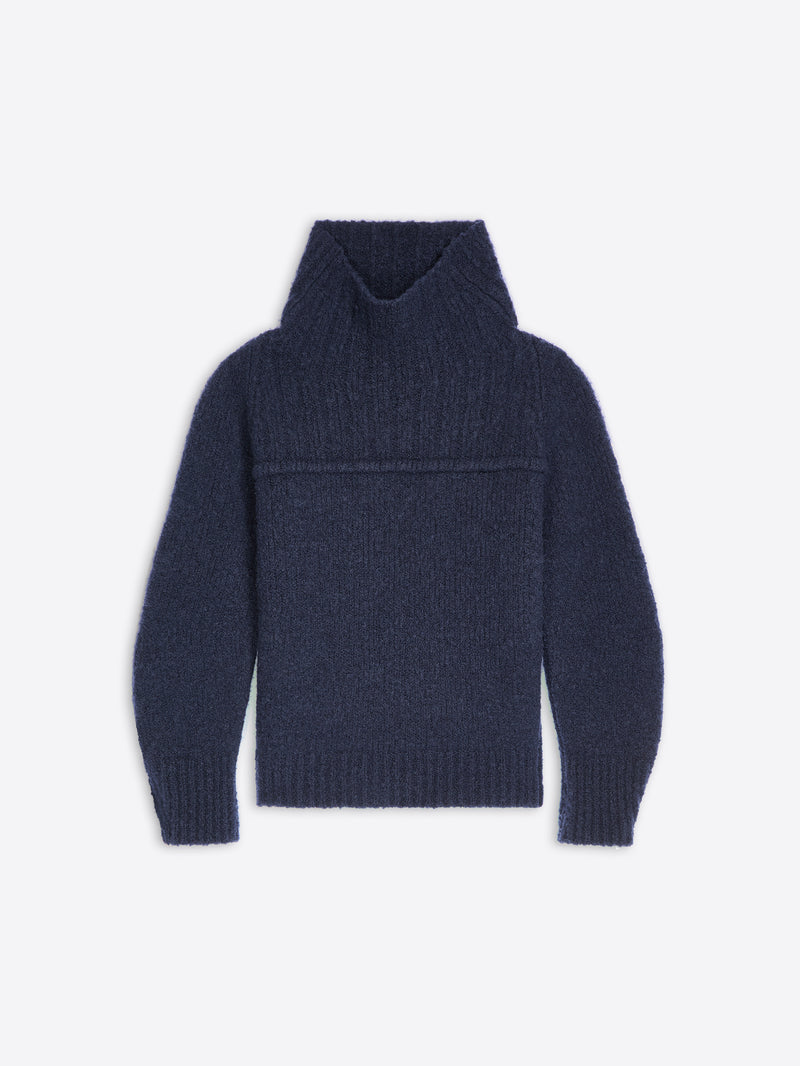 Dries Van Noten Oversized Wool Sweater NAVY