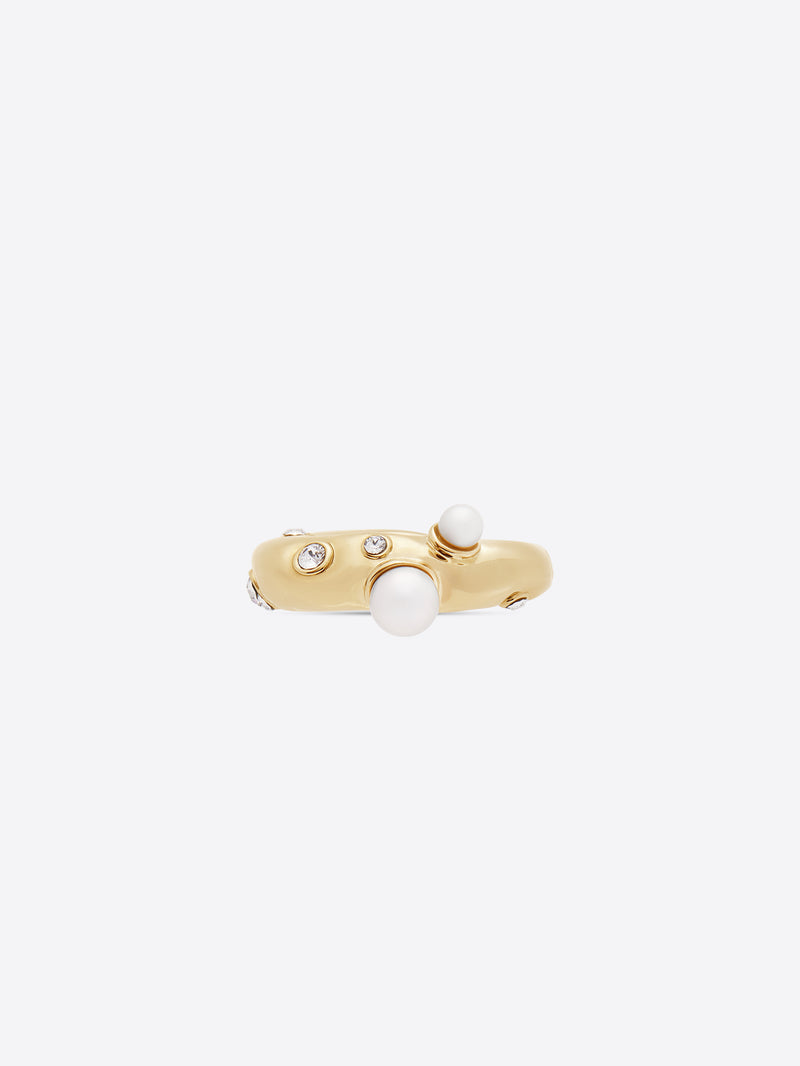 Dries Van Noten Pearl Ring Gold