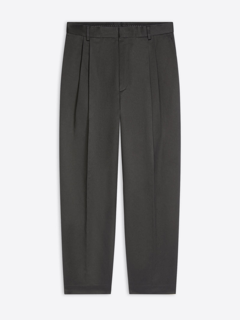Dries Van Noten Pleated Cotton Pants BLACK
