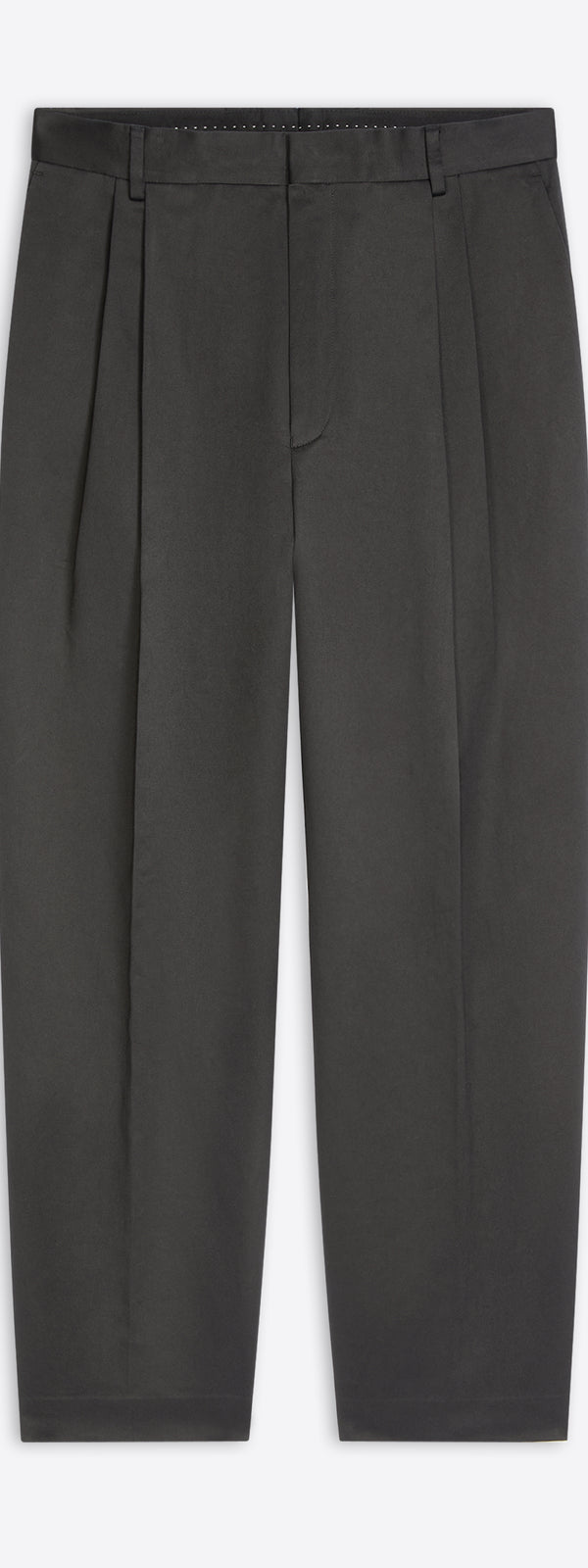 dries van noten Pleated cotton pants BLACK