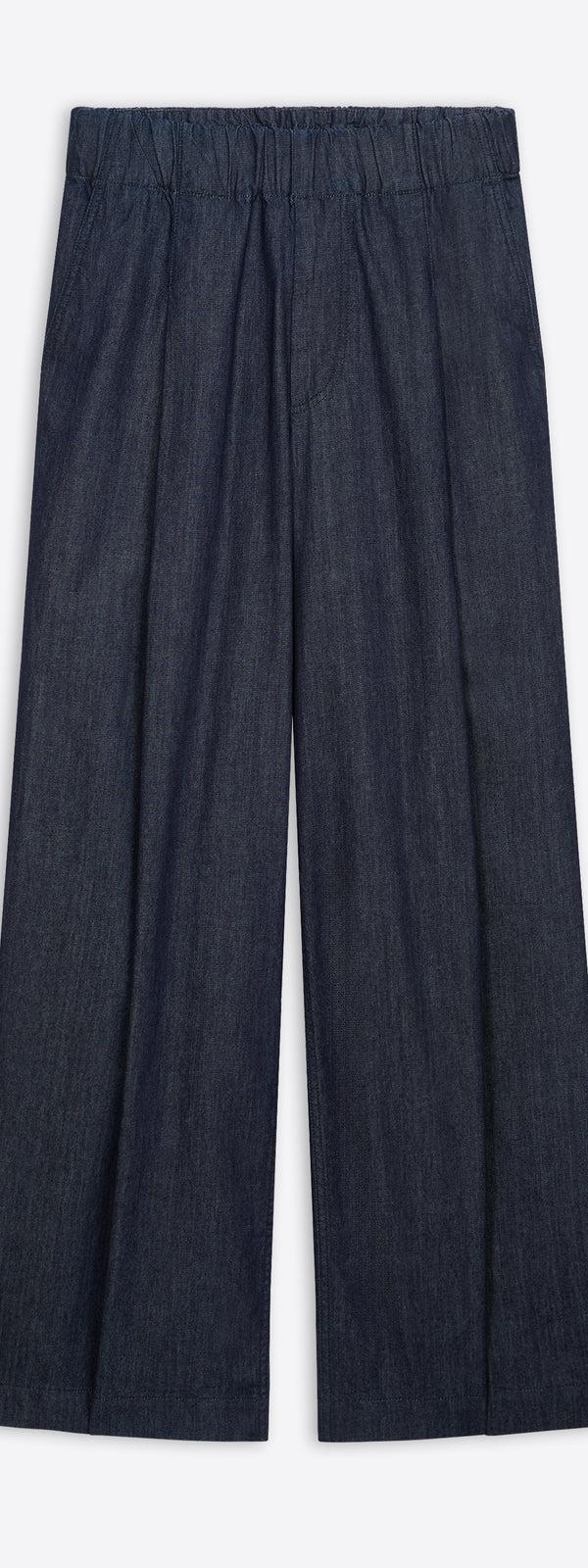 dries van noten Pleated jeans indigo