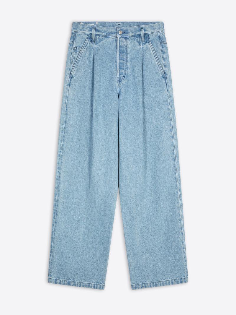 Dries Van Noten Pleated Jeans Light Blue
